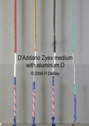 D'Addario Zyex medium with aluminum D
