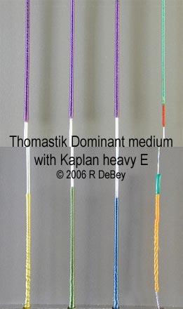 Thomastik Dominant medium with Kaplan heavy E